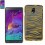Design CLEAR Protector Cover SAMSUNG GALAXY NOTE 4 GOLD ZEBR