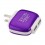 TRAVEL CHARGER 2A5V DUAL USB CHARGER foldable flat pin PURPL